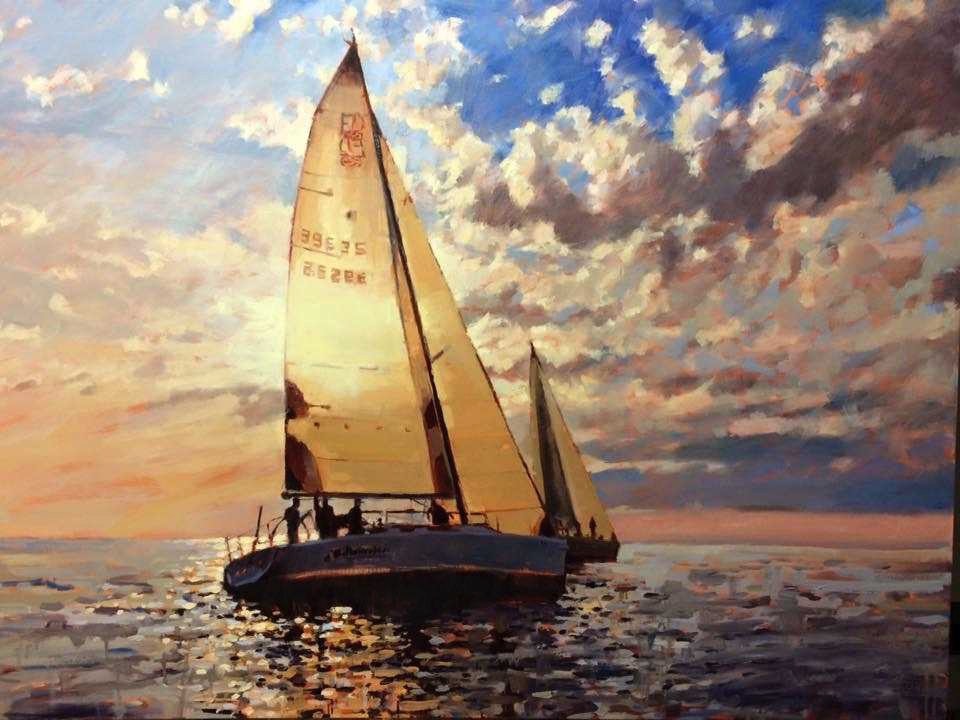 Water & Boats — paintings by Kristin K Hosbein