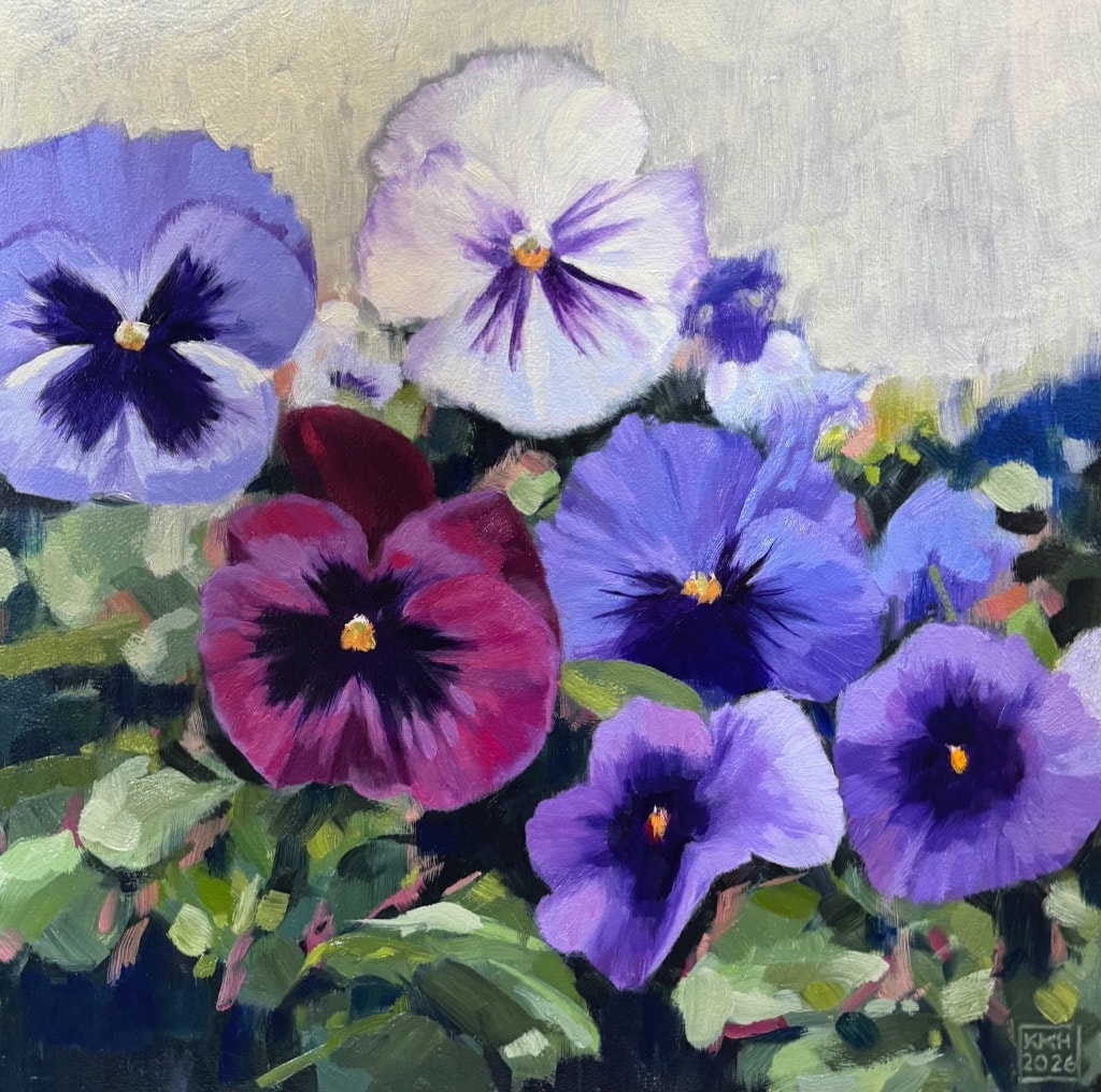 Pansies in Northern Light